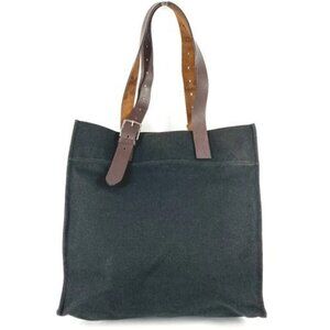 HERMES Etrivière Shopping Tote Tote Bag Vertical Tote Shoulder Bag Black/Brown